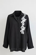 The Noir Bloom Linen Shirt | Limited Edition