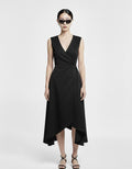 ishq e amore confession dress. black silk. 