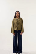 The “Knotty Love” Top - in Zaitoon
