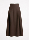 Brown skirt on a white background ishq e amore kubra khan stylist 