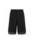 The Organza Edge Tailored Bermuda Shorts